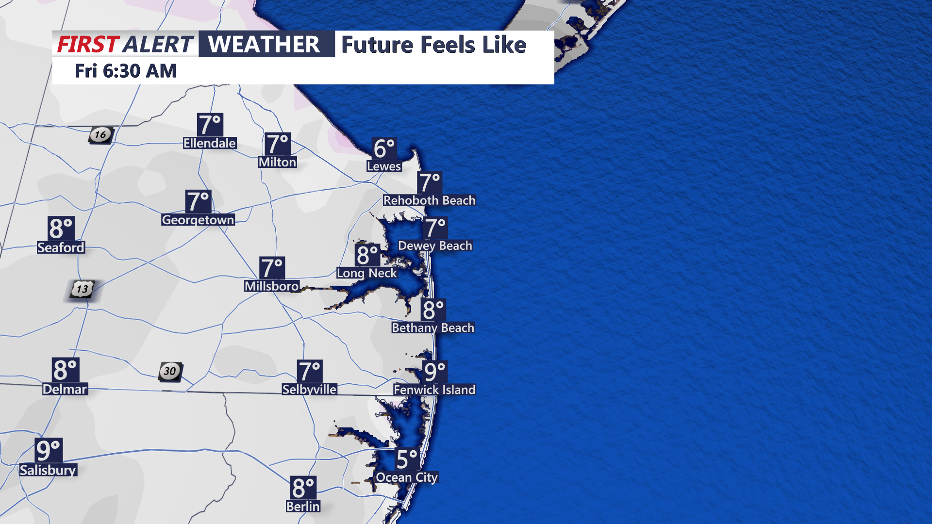 Single digit wind chills Friday morning